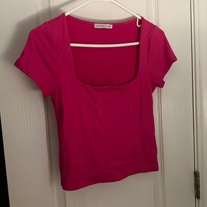 Hot pink shirt